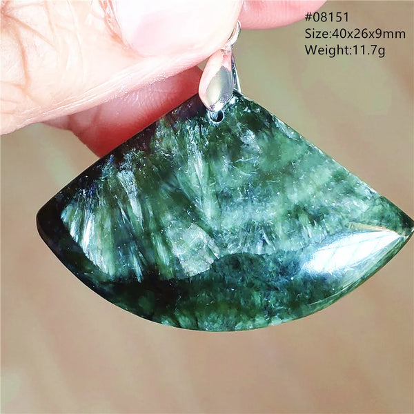 Green Seraphinite Pendant-ToShay.org