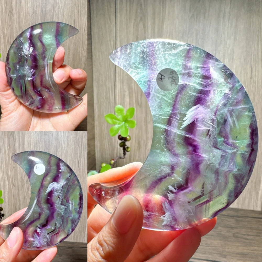 Rainbow Fluorite Moon-ToShay.org
