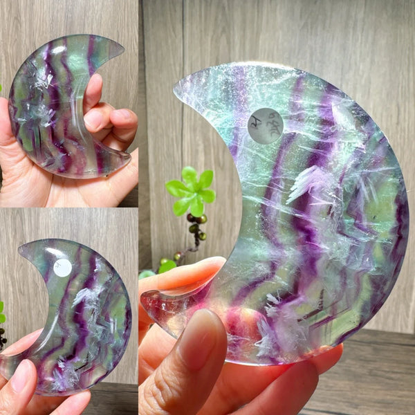 Rainbow Fluorite Moon-ToShay.org