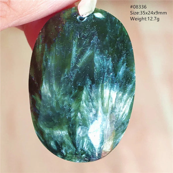 Green Seraphinite Pendant-ToShay.org