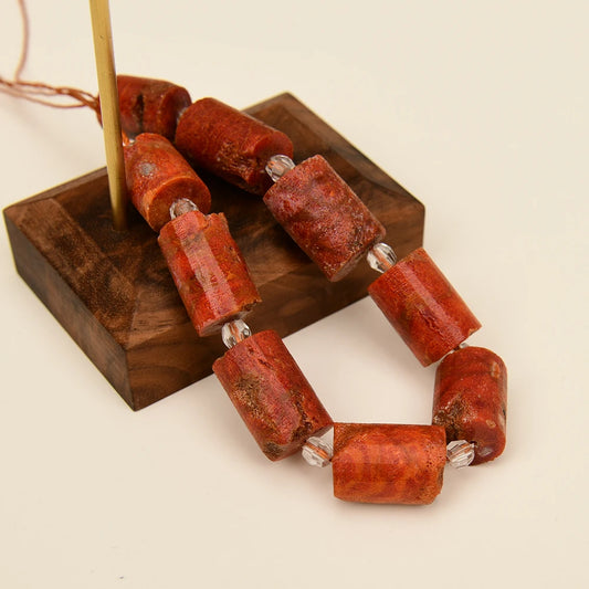 Red Orange Coral Beads-ToShay.org