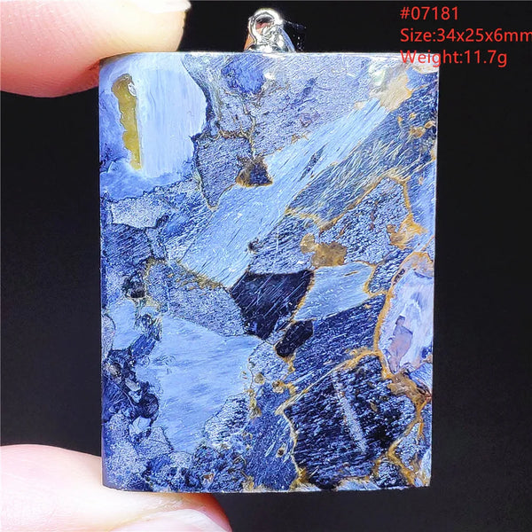 Blue Pietersite Chatoyant Pendant-ToShay.org
