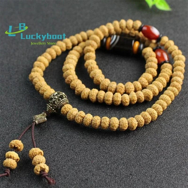 Yellow Rudraksha Bodhi Beads-ToShay.org