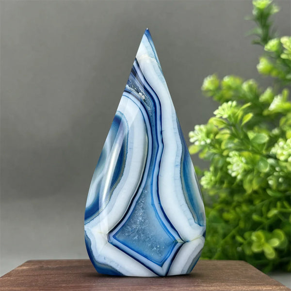 Blue Agate Torch-ToShay.org