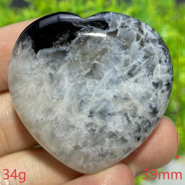 Black Agate Geode Heart-ToShay.org