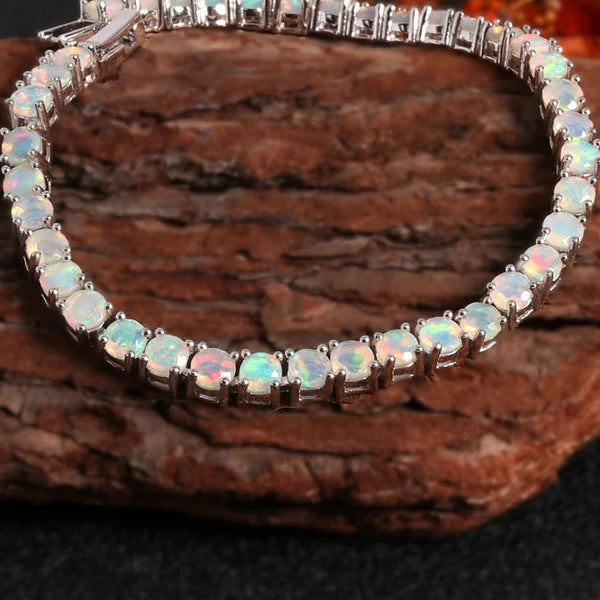 White Opal Bracelet-ToShay.org