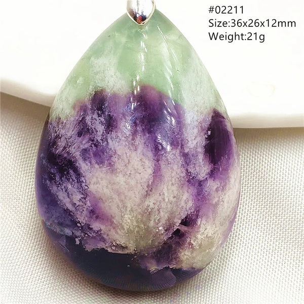 Green Blue Fluorite Pendant-ToShay.org