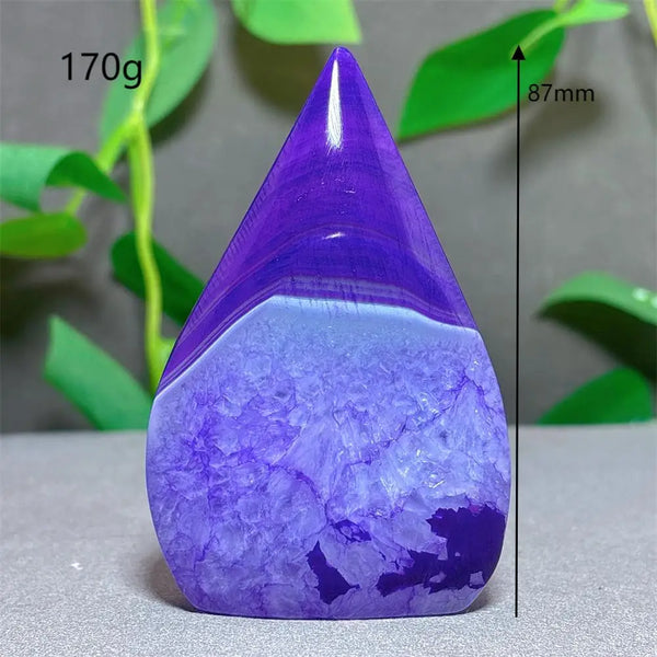 Violet Striped Agate Flame-ToShay.org