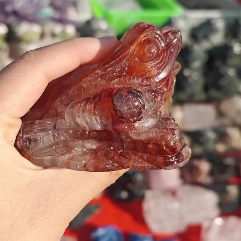 Red Fire Quartz Toad-ToShay.org