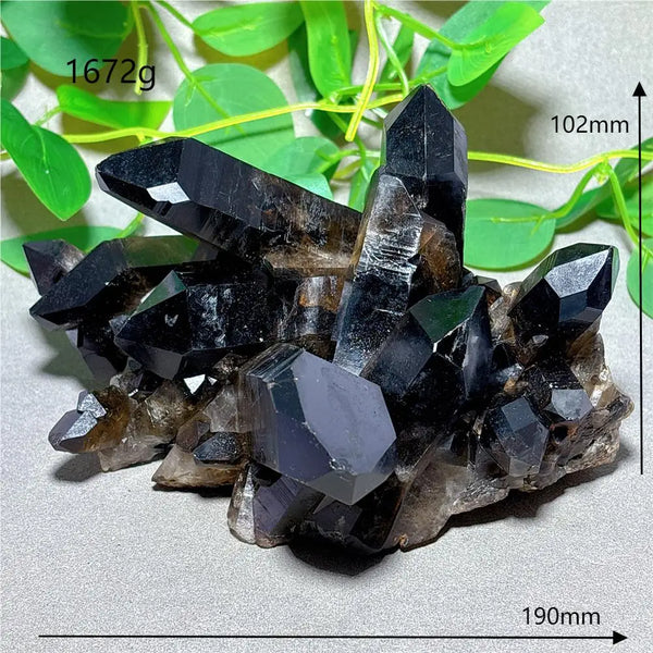 Black Quartz Cluster-ToShay.org