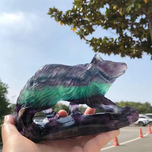 Rainbow Fluorite Bear-ToShay.org