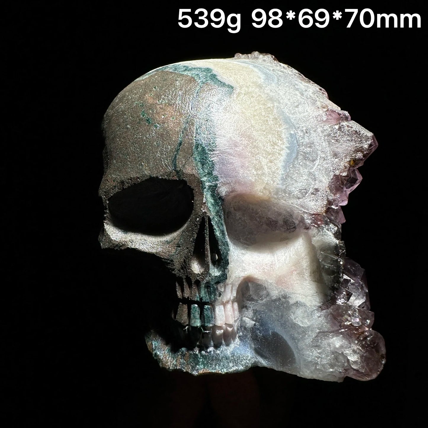 Purple Amethyst Skull Cluster-ToShay.org