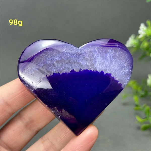 Purple Agate Heart-ToShay.org