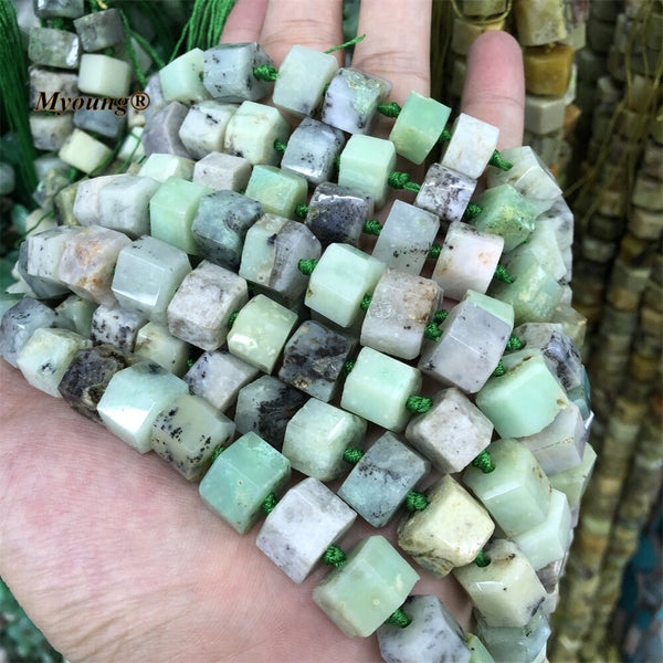 Green Chrysoprase Nugget Beads-ToShay.org