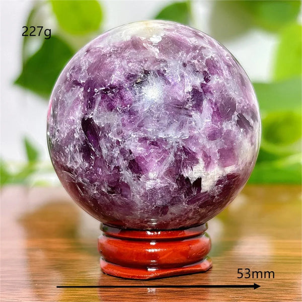 Purple Lepidolite Ball-ToShay.org