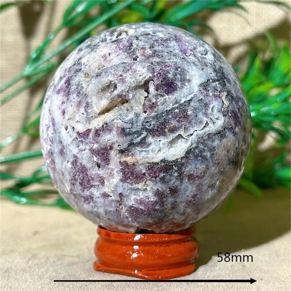 Purple Sphalerite Druzy Ball-ToShay.org