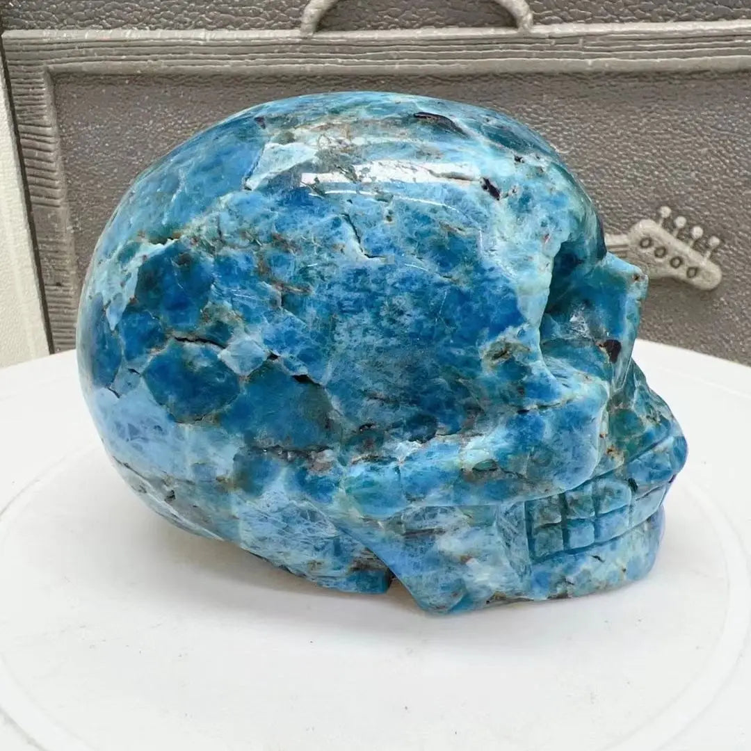 Blue Apatite Skull-ToShay.org
