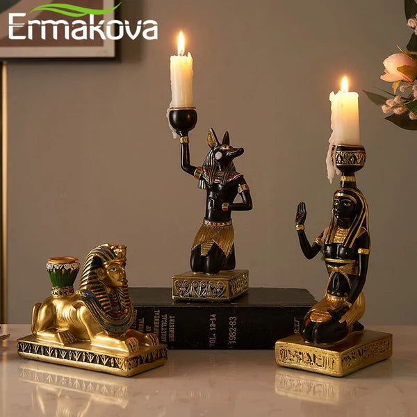Egyptian Statue Candle Holders-ToShay.org
