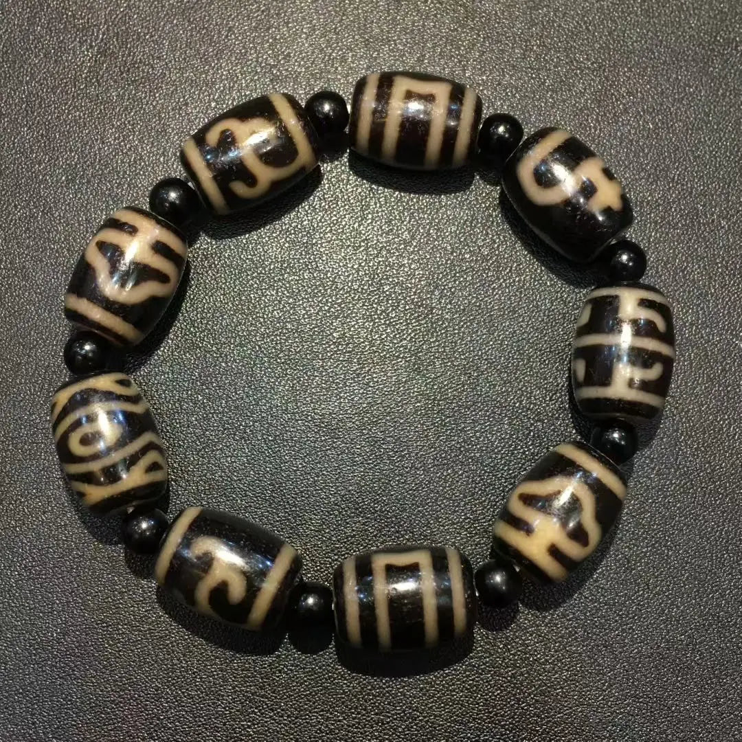 Tibetan Agate Dzi Bracelet-ToShay.org