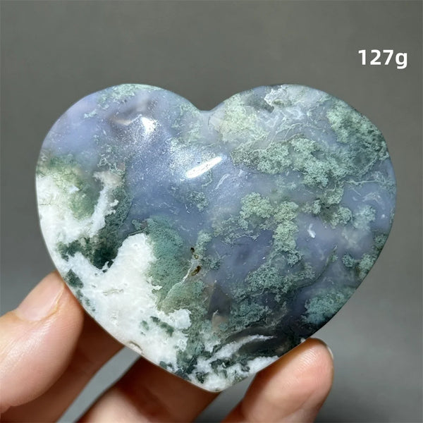 Green Moss Agate Heart-ToShay.org
