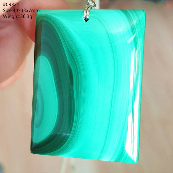 Green Malachite Chrysocolla Pendant-ToShay.org