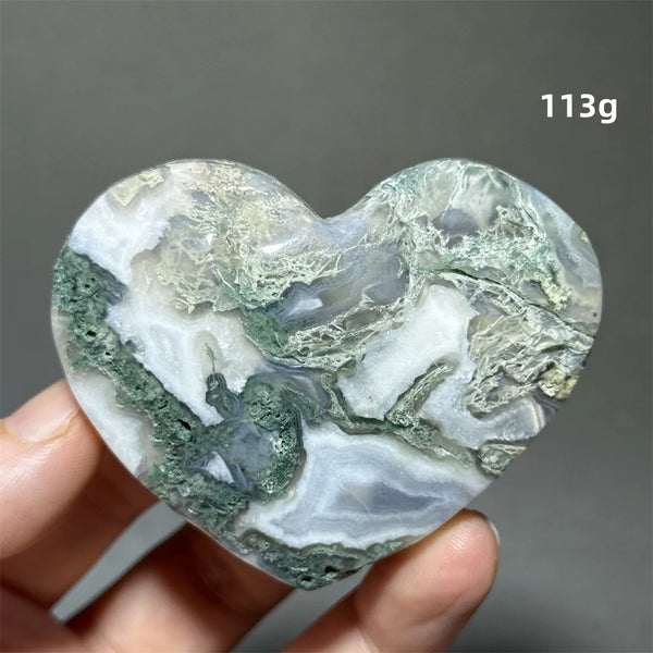 Green Moss Agate Heart-ToShay.org