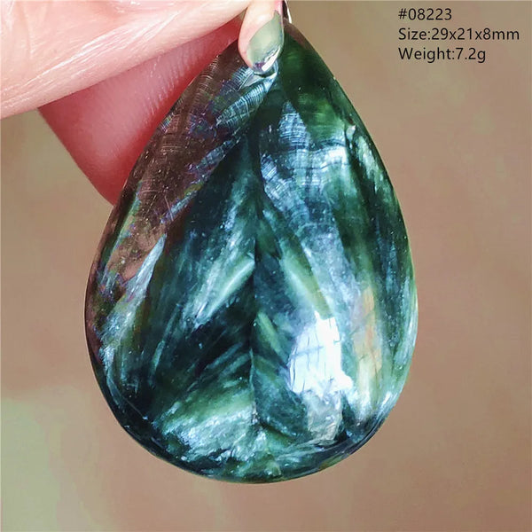 Green Seraphinite Pendant-ToShay.org