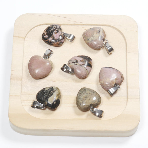 Mixed Crystal Heart Pendants-ToShay.org
