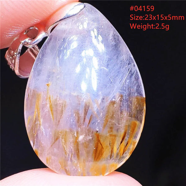 Gold Rutilated Pendant-ToShay.org