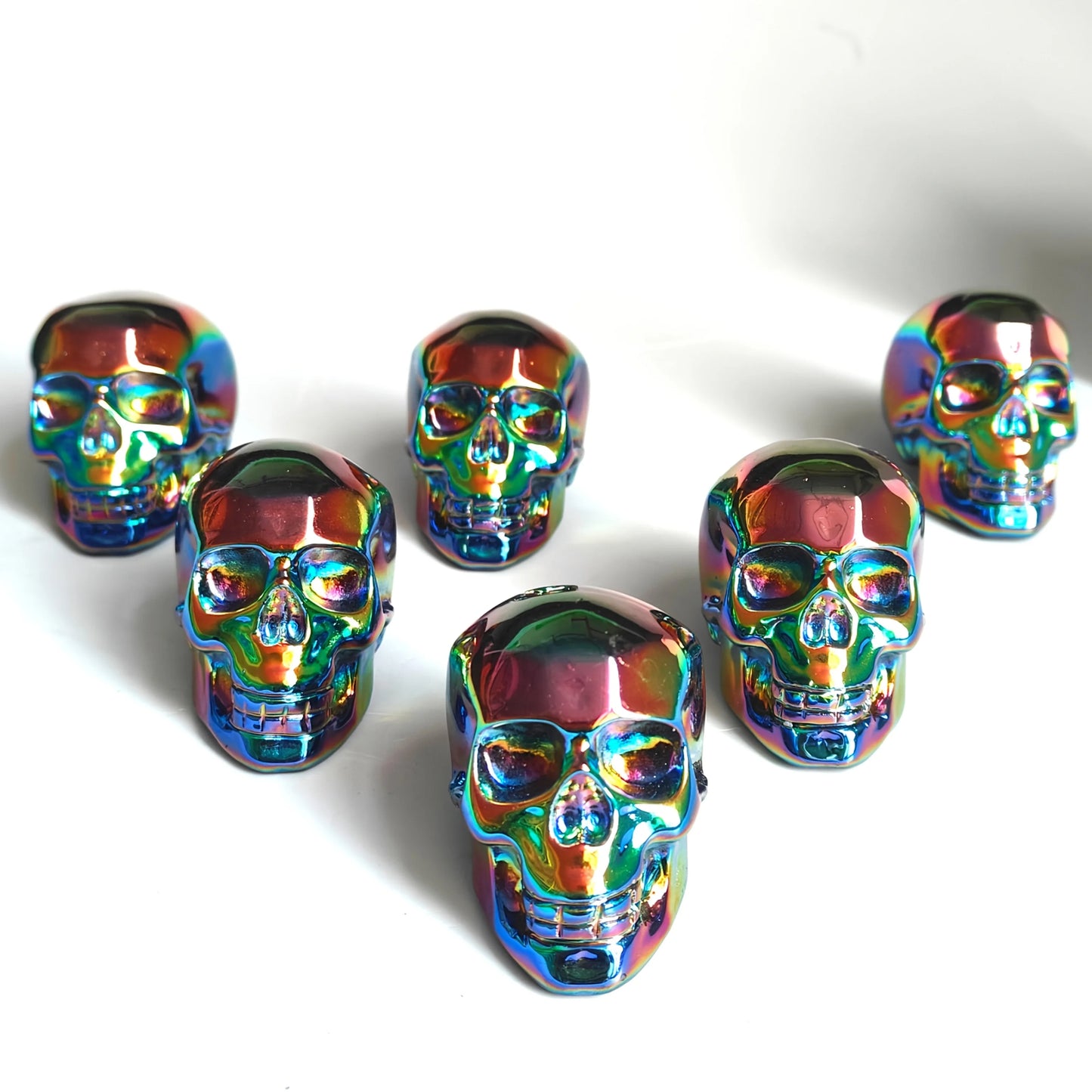 Rainbow Aura Obsidian Skull-ToShay.org