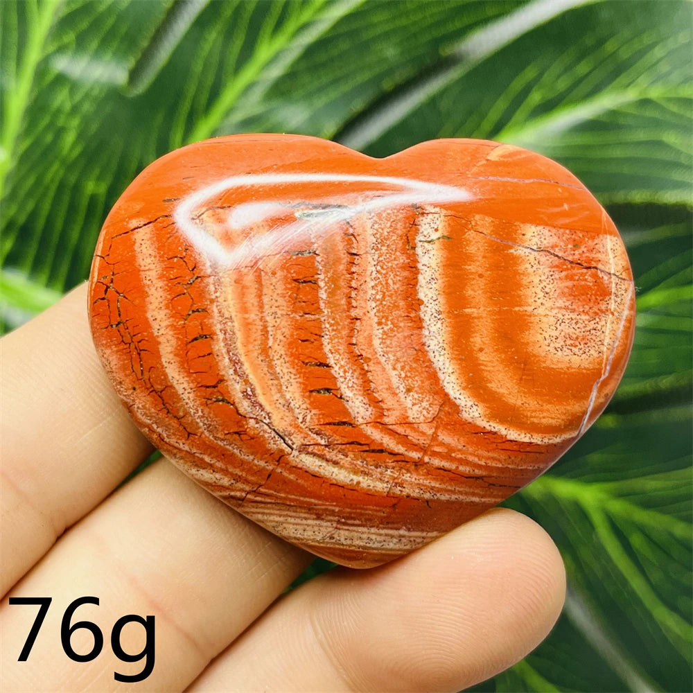 Red Jade Agate Heart-ToShay.org