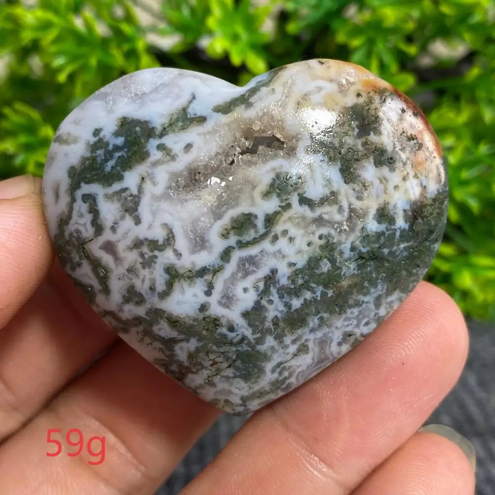 Green Moss Agate Heart-ToShay.org