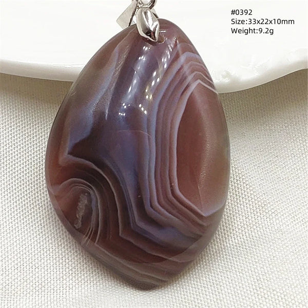Grey Brown Agate Pendant-ToShay.org