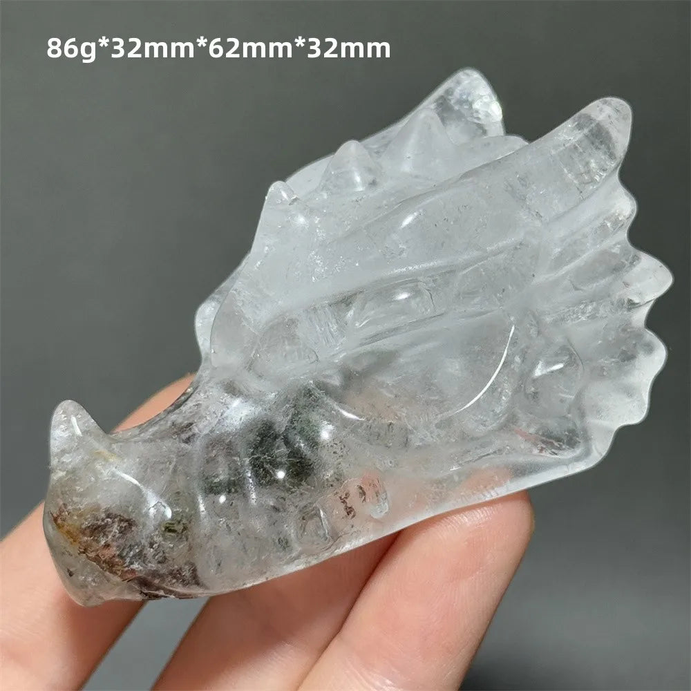 Clear Crystal Dragon Head-ToShay.org