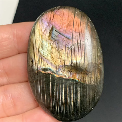 Orange Red Light Labradorite-ToShay.org