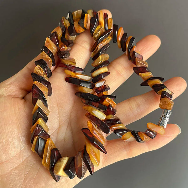 Yellow Amber Necklace-ToShay.org