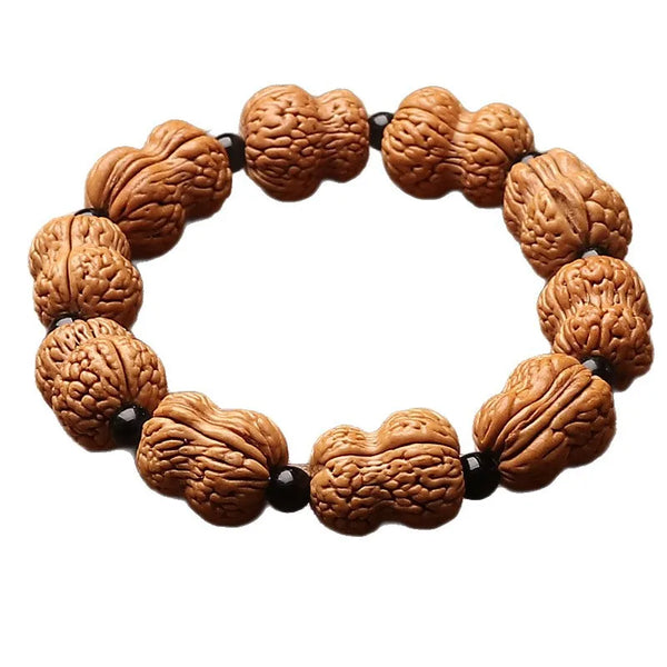 Wood Peach Pit Bracelet-ToShay.org