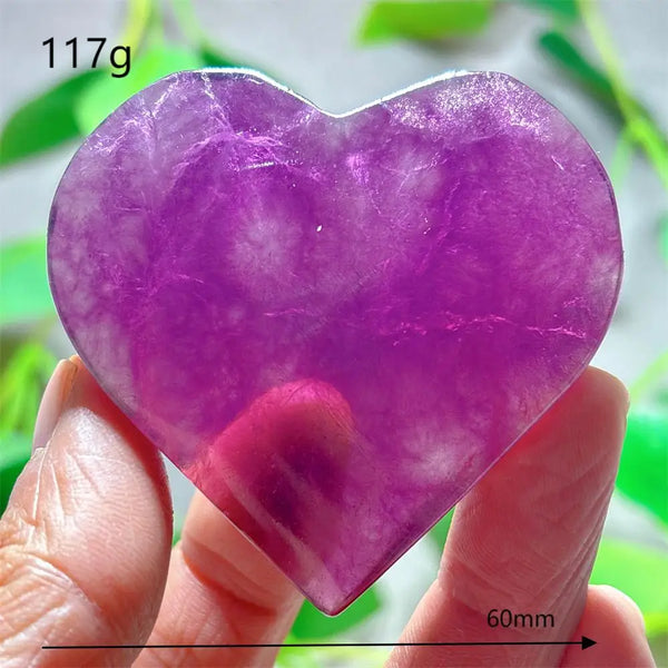 Rainbow Fluorite Heart-ToShay.org