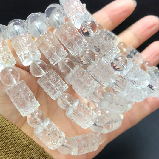 Clear Rock Quartz Bracelet-ToShay.org