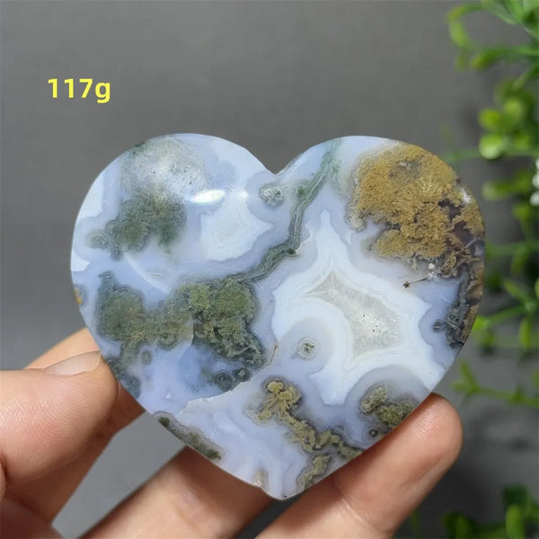 Green Moss Agate Heart-ToShay.org