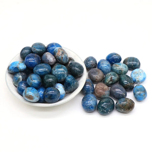 Blue Moroxite Tumbled Stones-ToShay.org