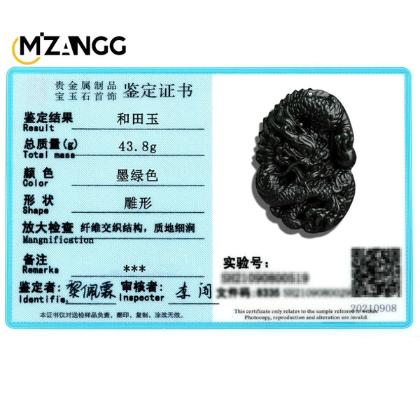 Green Jade Dragon Pendant-ToShay.org