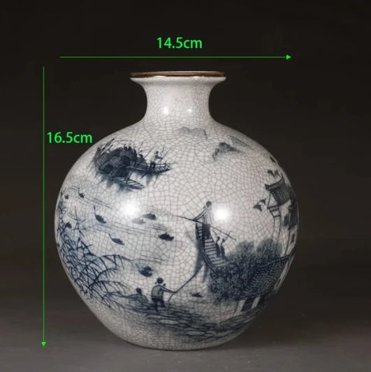 Blue White Porcelain Vase-ToShay.org