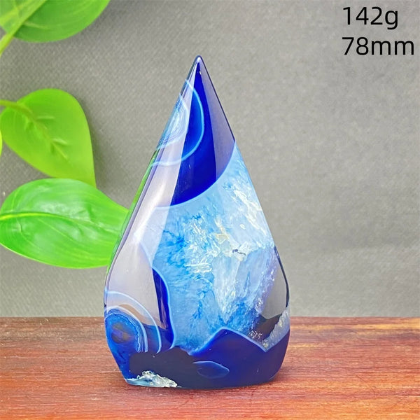 Blue Striped Agate Torch-ToShay.org