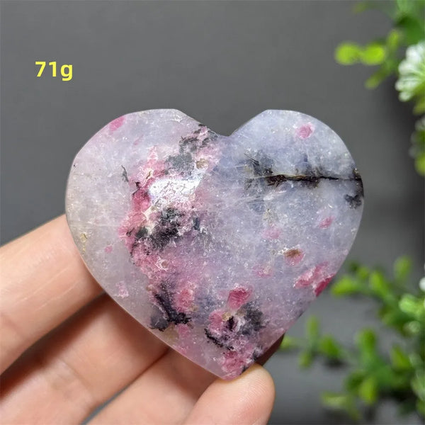 Pink Rose Rhodochrosite Heart-ToShay.org