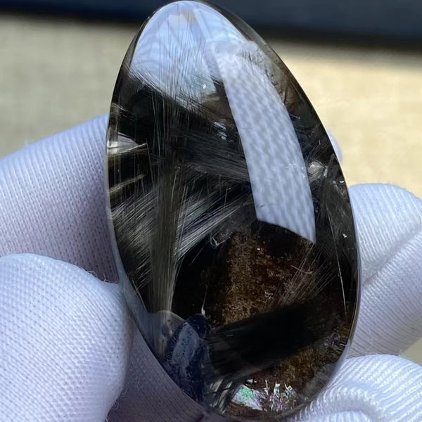 Black Rutilated Quartz Pendant-ToShay.org
