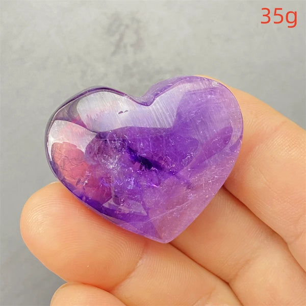 Purple Amethyst Hearts-ToShay.org