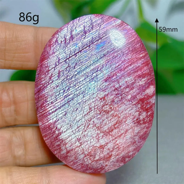 Red Moonstone Palm Stone-ToShay.org