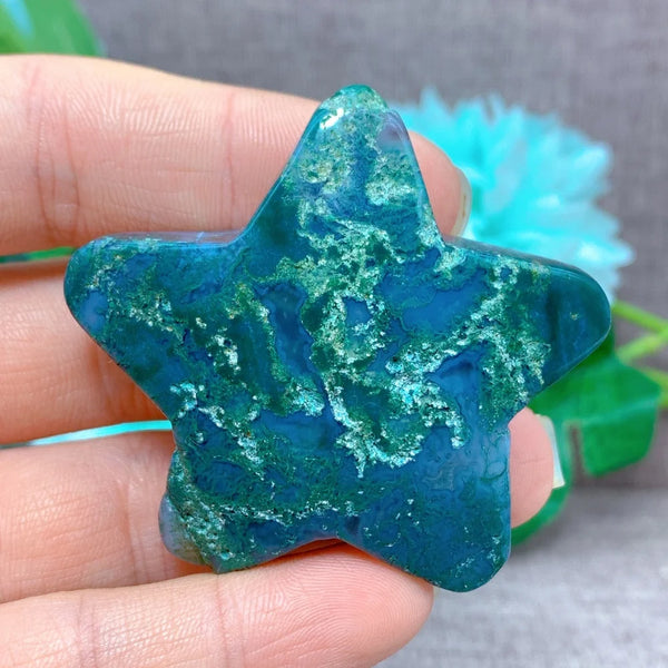Green Moss Agate Star-ToShay.org