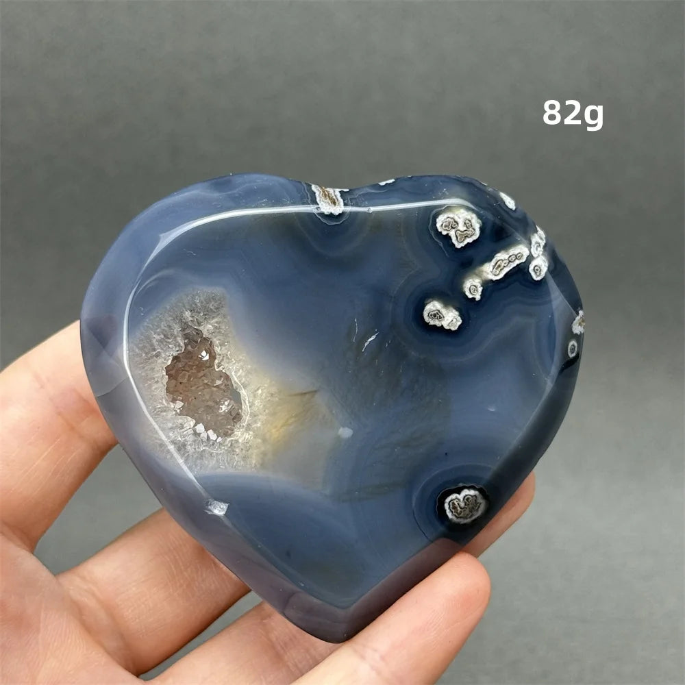 Grey Agate Geode Hearts-ToShay.org